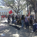 Estudantes protestam contra decisão sobre aumento da passagem em Maceió