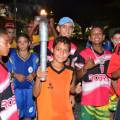 Alunos da rede municipal conduziram o Fogo Simbólico pelas ruas de Santana do Ipanema
