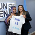 Marta é empossada como embaixadora da ONU Mulheres