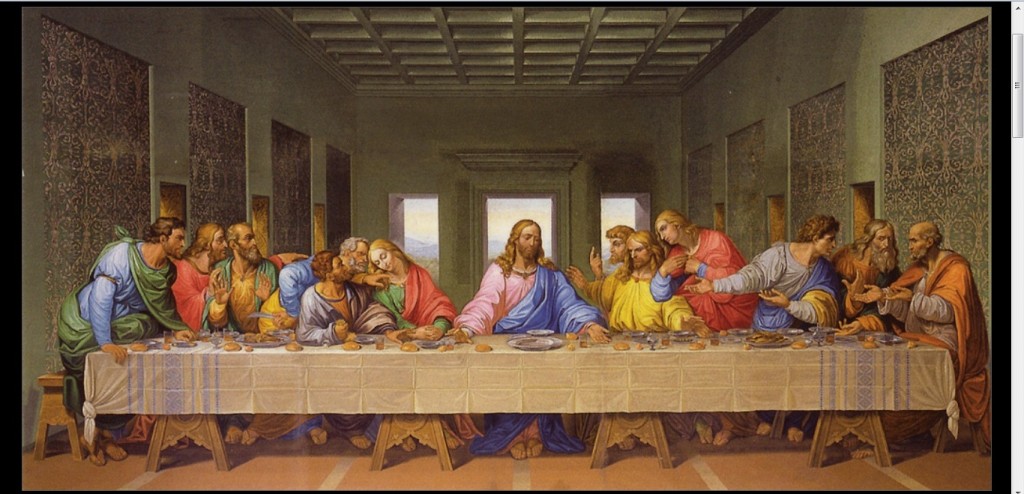 Tradicional tela da Santa Ceia, feita pelo pintor Leonardo Da Vinci (Foto:Reprodução)