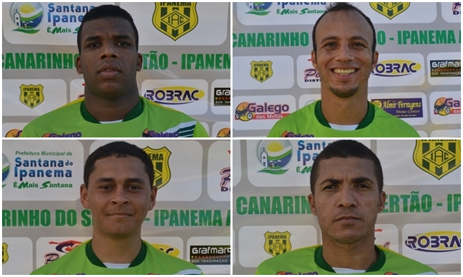 Atacantes: Buiu, Neto Bala, Chimbra e Marcos Bala (Foto: Jean Souza / Alagoas na Net)