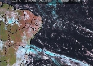 Semarh divulga que previsão aponta para possibilidade de chuvas fracas em Alagoas neste fim de semana (Foto: Divulgação)